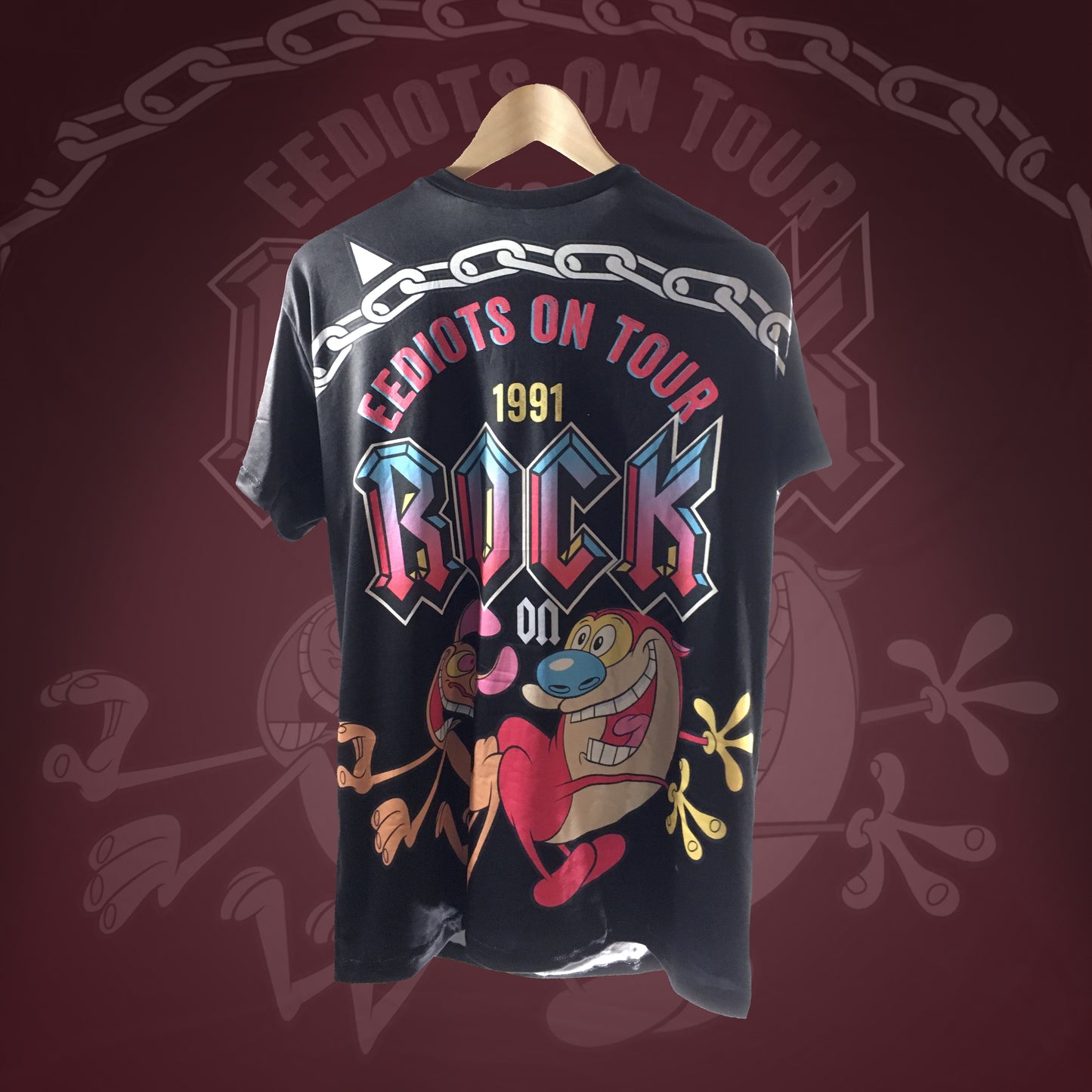 Nickelodeon Rock Eediots Ren & Stimpy Playera